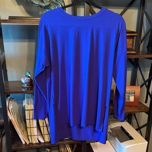Vibrant Blue Long Sleeve Women's Top